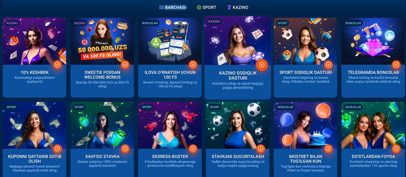 Mostbet’da ro‘yxatdan o‘tish bonusi va boshqa aksiyalar
